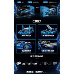 GULY 10613 non  BUGATTI bộ đồ chơi xếp lắp ráp ghép mô hình  BUJIADI-W16 Kỹ Thuật Công Nghệ Cao Mô Hình Phương Tiện 3868 khối