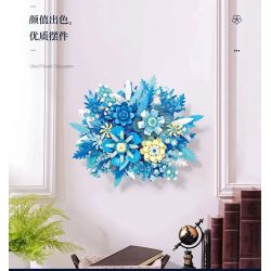JIESTAR JJ9045 9045 non  BIỂN SAO VÀ HOA bộ đồ chơi xếp lắp ráp ghép mô hình Creator DRIED FLOWER DECORATION Sáng Tạo 917 khối