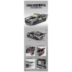 Kazi KY6147 6147 non  1969 MUSTANG bộ đồ chơi xếp lắp ráp ghép mô hình Speed Champions Racing Cars Đua Xe Công Thức 284 khối