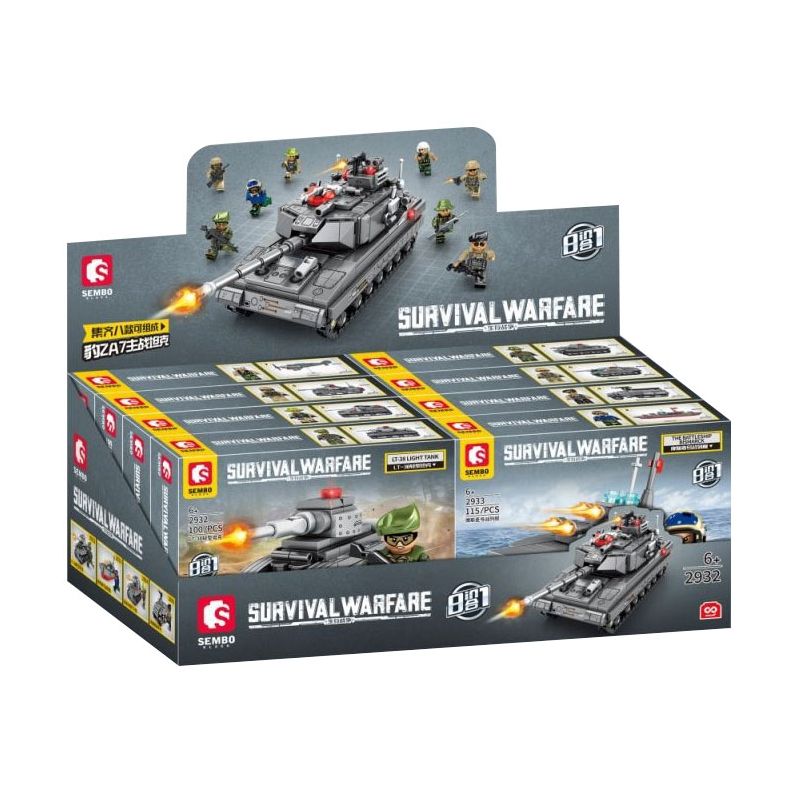 SEMBO 2932 2933 2934 2935 2936 2937 2938 2939 non  CHIẾN TRANH SINH TỒN TỔ HỢP 8 XE TĂNG ĐẤU CHỦ LỰC LEOPARD 2A7 bộ đồ chơi xếp lắp ráp ghép mô hình Military Army SURVIVAL WARFARE Quân Sự Bộ Đội 858 khối