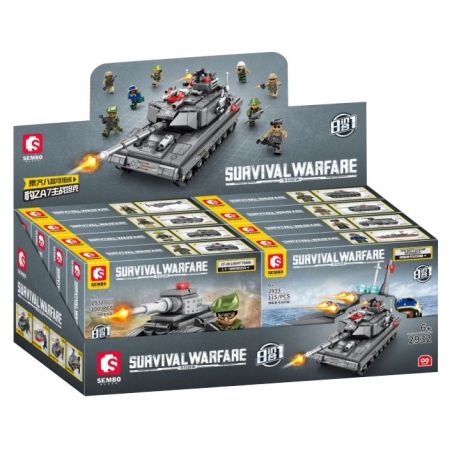 SEMBO 2932 2933 2934 2935 2936 2937 2938 2939 non  CHIẾN TRANH SINH TỒN TỔ HỢP 8 XE TĂNG ĐẤU CHỦ LỰC LEOPARD 2A7 bộ đồ chơi xếp lắp ráp ghép mô hình Military Army SURVIVAL WARFARE Quân Sự Bộ Đội 858 khối
