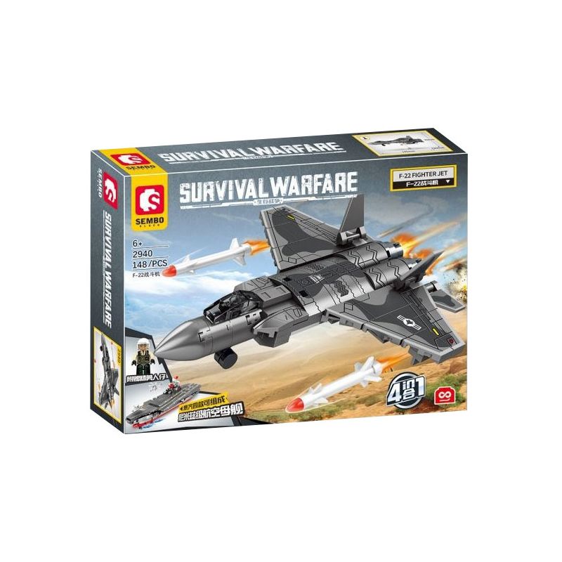 SEMBO 2940 2941 2942 2943 non  CHIẾN TRANH SINH TỒN TÀU SÂN BAY LỚP NIMITZ bộ đồ chơi xếp lắp ráp ghép mô hình Military Army SURVIVAL WARFARE Quân Sự Bộ Đội 599 khối