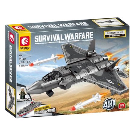 SEMBO 2940 2941 2942 2943 non  CHIẾN TRANH SINH TỒN TÀU SÂN BAY LỚP NIMITZ bộ đồ chơi xếp lắp ráp ghép mô hình Military Army SURVIVAL WARFARE Quân Sự Bộ Đội 599 khối