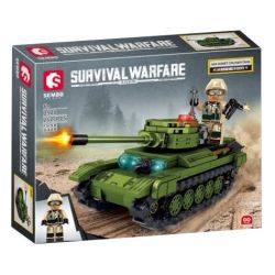 SEMBO 2928 2929 2930 2931 non  CHIẾN TRANH SINH TỒN ĐƠN VỊ XE TĂNG HẠNG NẶNG 4 bộ đồ chơi xếp lắp ráp ghép mô hình Creator SURVIVAL WARFARE Sáng Tạo 1042 khối