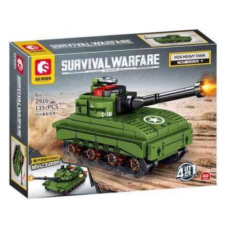 SEMBO 2917 2918 2919 2916 non  CHIẾN TRANH SINH TỒN TỔ HỢP 4 XE TĂNG ĐẤU CHỦ LỰC M1A2 bộ đồ chơi xếp lắp ráp ghép mô hình Military Army SURVIVAL WARFARE Quân Sự Bộ Đội 544 khối