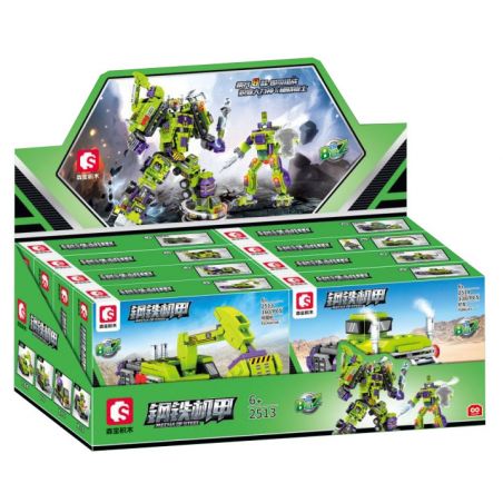 SEMBO 2518 2519 2520 2513 2514 2515 2516 2517 non  XE CƠ KHÍ THÉP 8 TỔ HỢP bộ đồ chơi xếp lắp ráp ghép mô hình 926 khối
