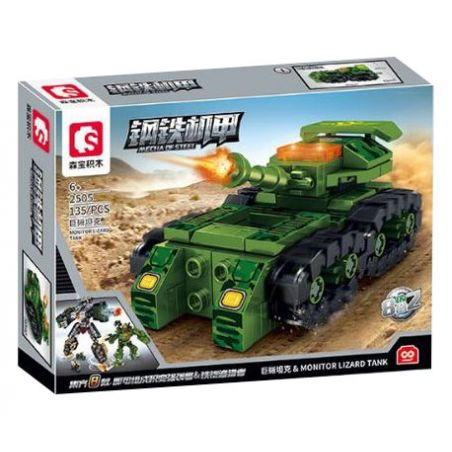 SEMBO 2505 2506 2507 2508 2509 2510 2511 2512 non  8 LOẠI MECHA THÉP bộ đồ chơi xếp lắp ráp ghép mô hình Military Army MECHA OF STEEL Quân Sự Bộ Đội 1181 khối