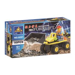 Bozhi 6091 non  XE NÂNG MẠNH MẼ bộ đồ chơi xếp lắp ráp ghép mô hình City Thành Phố 50 khối