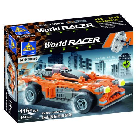 Kazi KY86005 86005 non  ĐUA XE ĐIỀU KHIỂN TỪ XA THẾ GIỚI RACE bộ đồ chơi xếp lắp ráp ghép mô hình Racers WORLD RACER Đua Tốc Độ 116 khối