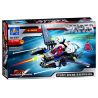 Bozhi 6001 non  NGƯỜI NHỆN BRONTOSAURUS bộ đồ chơi xếp lắp ráp ghép mô hình Super Heroes THUNDER DRAGON Siêu Nhân Anh Hùng 112 khối