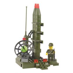 Bozhi 6510 non  XE TÊN LỬA CHEETAH bộ đồ chơi xếp lắp ráp ghép mô hình Military Army LEOPARD ROCKET Quân Sự Bộ Đội 330 khối