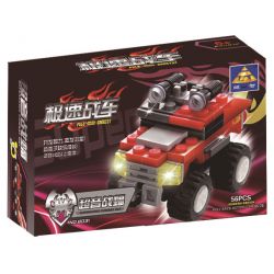 Bozhi 8031 non  XE NGỰA THẦN TỐC DƠI CHIẾN ĐẤU SIÊU ÂM bộ đồ chơi xếp lắp ráp ghép mô hình 56 khối