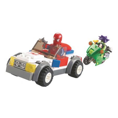Bozhi 87003 non  NHỆN SIÊU NHÂN bộ đồ chơi xếp lắp ráp ghép mô hình Super Heroes Siêu Nhân Anh Hùng 80 khối