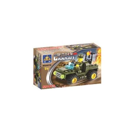 Bozhi 6210 TOPOA MACTEPOB 1832 non  XE TĂNG TIÊU DIỆT bộ đồ chơi xếp lắp ráp ghép mô hình Military Army Quân Sự Bộ Đội 59 khối