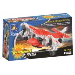 Bozhi 6042 non  MÁY BAY SUNBIRD bộ đồ chơi xếp lắp ráp ghép mô hình Creator Sáng Tạo 66 khối