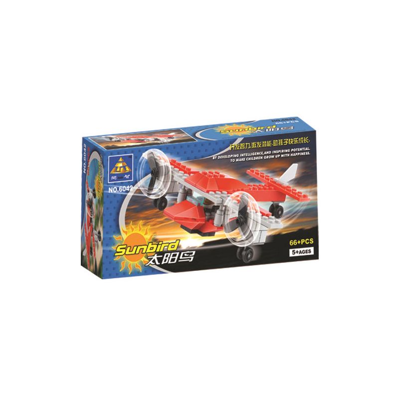 Bozhi 6042 non  MÁY BAY SUNBIRD bộ đồ chơi xếp lắp ráp ghép mô hình Creator Sáng Tạo 66 khối
