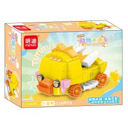 MINGDI LEIBAO K0685 0685 non  XE ĐỘNG VẬT HOẠT HÌNH 8 MẪU bộ đồ chơi xếp lắp ráp ghép mô hình 839 khối