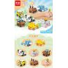 MINGDI LEIBAO K0685 0685 non  XE ĐỘNG VẬT HOẠT HÌNH 8 MẪU bộ đồ chơi xếp lắp ráp ghép mô hình 839 khối