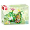 MINGDI LEIBAO K0700 0700 K0701 0701 K0702 0702 K0703 0703 non  4 LOẠI VƯỜN BỐN MÙA HOA XUÂN HẠ XANH SẮC THU HOLLY bộ đồ chơi xếp lắp ráp ghép mô hình 1244 khối