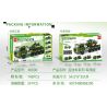 MINGDI LEIBAO K0606 0606 non  TRAILER PHÍA SAU PHIÊN BẢN MÀU XANH QUÂN ĐỘI bộ đồ chơi xếp lắp ráp ghép mô hình Military Army REAR TRAILER Quân Sự Bộ Đội 743 khối