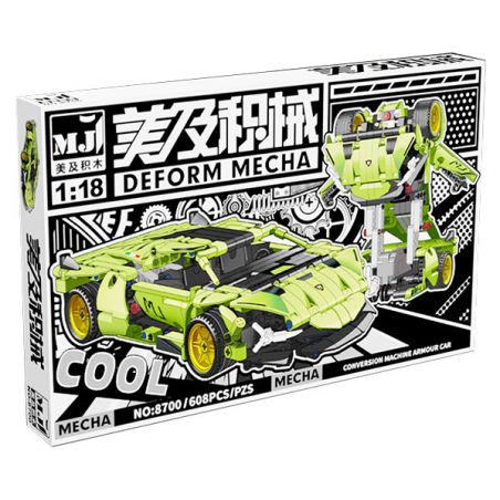 BEAUTIFUL AND 8700 non  XE KÉO BIẾN DẠNG BÒ XANH tỷ lệ 1:18 bộ đồ chơi xếp lắp ráp ghép mô hình  Kỹ Thuật Công Nghệ Cao Mô Hình Phương Tiện 608 khối
