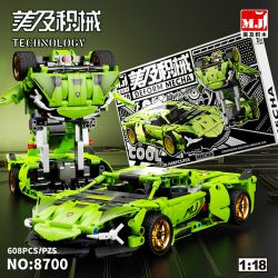 BEAUTIFUL AND 8700 non  XE KÉO BIẾN DẠNG BÒ XANH tỷ lệ 1:18 bộ đồ chơi xếp lắp ráp ghép mô hình  Kỹ Thuật Công Nghệ Cao Mô Hình Phương Tiện 608 khối