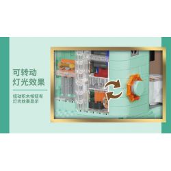 ZHEGAO 663008 non  MÁY PHA CÀ PHÊ XAY bộ đồ chơi xếp lắp ráp ghép mô hình Creator COFFEE MACHINE Sáng Tạo 924 khối