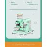 ZHEGAO 663008 non  MÁY PHA CÀ PHÊ XAY bộ đồ chơi xếp lắp ráp ghép mô hình Creator COFFEE MACHINE Sáng Tạo 924 khối