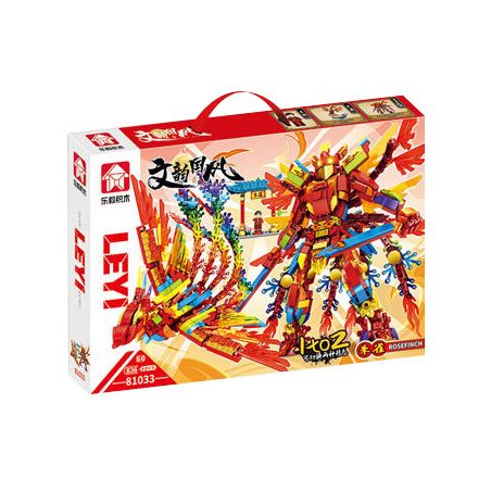 LE YI 81033 non  VĂN VÂN QUỐC PHONG HUYỀN KHUYẾT CƠ GIÁP bộ đồ chơi xếp lắp ráp ghép mô hình 836 khối