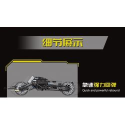 GBL KY1107 1107 non  MA BÁT CUỒNG CHIẾN XE KÉO LẠI bộ đồ chơi xếp lắp ráp ghép mô hình  Kỹ Thuật Công Nghệ Cao Mô Hình Phương Tiện 320 khối