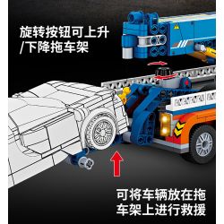 FORANGE FC1618 1618 non  XE CỨU HỘ ĐƯỜNG BỘ bộ đồ chơi xếp lắp ráp ghép mô hình Creator RACING CLUB Sáng Tạo 781 khối