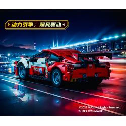 GUDI 70010 non  CUỘC ĐUA GIẬN DỮ XE KÉO GT3 BLAZING HORSE bộ đồ chơi xếp lắp ráp ghép mô hình  Kỹ Thuật Công Nghệ Cao Mô Hình Phương Tiện 524 khối