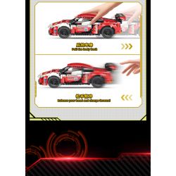 GUDI 70010 non  CUỘC ĐUA GIẬN DỮ XE KÉO GT3 BLAZING HORSE bộ đồ chơi xếp lắp ráp ghép mô hình  Kỹ Thuật Công Nghệ Cao Mô Hình Phương Tiện 524 khối