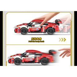 GUDI 70010 non  CUỘC ĐUA GIẬN DỮ XE KÉO GT3 BLAZING HORSE bộ đồ chơi xếp lắp ráp ghép mô hình  Kỹ Thuật Công Nghệ Cao Mô Hình Phương Tiện 524 khối