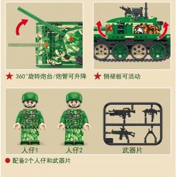 ZUANMA 108D non  VIỄN CHINH SẮT XE TĂNG CHIẾN ĐẤU CHỦ LỰC T-99A CỦA TRUNG QUỐC bộ đồ chơi xếp lắp ráp ghép mô hình Military Army T-99A MAIN BATTLE TANK Quân Sự Bộ Đội 675 khối