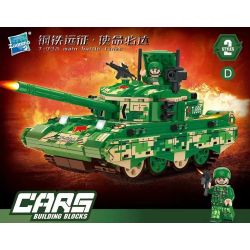 ZUANMA 108D non  VIỄN CHINH SẮT XE TĂNG CHIẾN ĐẤU CHỦ LỰC T-99A CỦA TRUNG QUỐC bộ đồ chơi xếp lắp ráp ghép mô hình Military Army T-99A MAIN BATTLE TANK Quân Sự Bộ Đội 675 khối