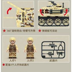 ZUANMA 108B non  ĐOÀN THÁM HIỂM SẮT XE TĂNG CHIẾN ĐẤU CHỦ LỰC M1A2 CỦA MỸ bộ đồ chơi xếp lắp ráp ghép mô hình Military Army M1A2SEP MAIN BATTLE TANK Quân Sự Bộ Đội 704 khối