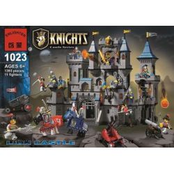 QMAN ENLIGHTEN KEEPPLEY 1023 non  BAO VÂY LÂU ĐÀI NHÀ VUA bộ đồ chơi xếp lắp ráp ghép mô hình Medieval Castle LION CASTLE Chiến Tranh Trung Cổ 1393 khối