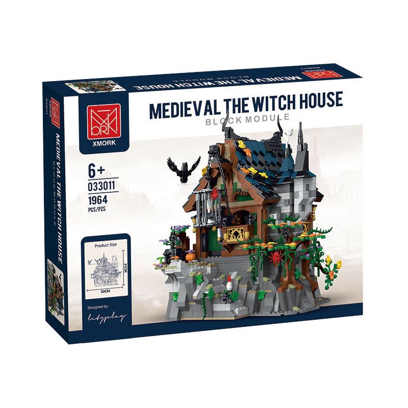 MorkModel 033011 Mork Model 033011 non  CABIN CỦA PHÙ THỦY THỜI TRUNG CỔ bộ đồ chơi xếp lắp ráp ghép mô hình Creator MEDIEVAL THE WITCH HOUSE Sáng Tạo 1964 khối
