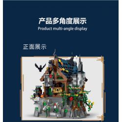 MorkModel 033011 Mork Model 033011 non  CABIN CỦA PHÙ THỦY THỜI TRUNG CỔ bộ đồ chơi xếp lắp ráp ghép mô hình Creator MEDIEVAL THE WITCH HOUSE Sáng Tạo 1964 khối