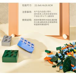 WELLEADZ 6103 non  XƯA TIỆM CẮT TÓC bộ đồ chơi xếp lắp ráp ghép mô hình BARBER SHOP 504 khối