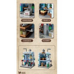 WELLEADZ 6102 non  NGÀY XƯA CỬA HÀNG PHẦN CỨNG bộ đồ chơi xếp lắp ráp ghép mô hình HARDWARE STORE 491 khối