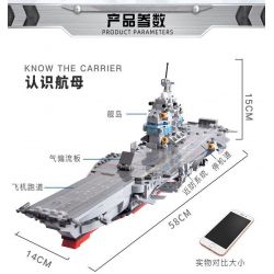 CAYI KY012 non  TÀU SÂN BAY CHẠY BẰNG NĂNG LƯỢNG HẠT NHÂN bộ đồ chơi xếp lắp ráp ghép mô hình Military Army Quân Sự Bộ Đội 998 khối