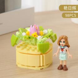 CAYI 13001 13002 13003 13004 13005 13006 non  NGƯỜI TRỒNG HOA 6 LOẠI MỌNG NƯỚC bộ đồ chơi xếp lắp ráp ghép mô hình Creator LITTLE GARDENER Sáng Tạo 520 khối