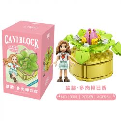 CAYI 13001 13002 13003 13004 13005 13006 non  NGƯỜI TRỒNG HOA 6 LOẠI MỌNG NƯỚC bộ đồ chơi xếp lắp ráp ghép mô hình Creator LITTLE GARDENER Sáng Tạo 520 khối