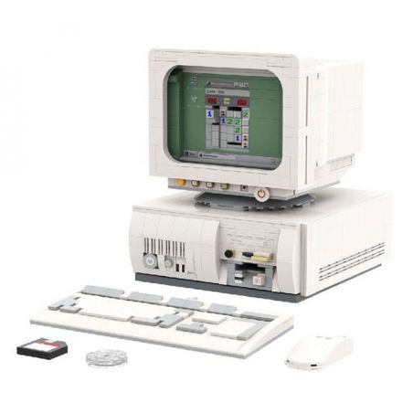 PANTASY 85005 non  MÁY TÍNH CỔ ĐIỂN bộ đồ chơi xếp lắp ráp ghép mô hình RETRO 90S PC 1800 khối