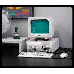 PANTASY 85005 non  MÁY TÍNH CỔ ĐIỂN bộ đồ chơi xếp lắp ráp ghép mô hình RETRO 90S PC 1800 khối