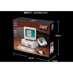 PANTASY 85005 non  MÁY TÍNH CỔ ĐIỂN bộ đồ chơi xếp lắp ráp ghép mô hình RETRO 90S PC 1800 khối