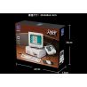 PANTASY 85005 non  MÁY TÍNH CỔ ĐIỂN bộ đồ chơi xếp lắp ráp ghép mô hình RETRO 90S PC 1800 khối