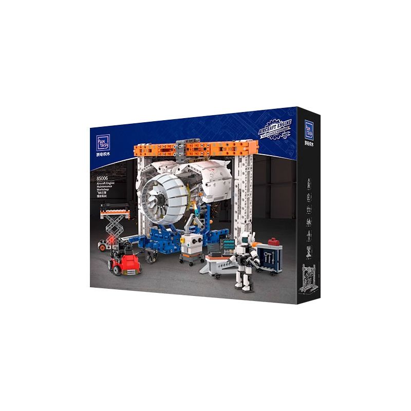 PANTASY 85006 non  CỬA HÀNG SỬA CHỮA ĐỘNG CƠ MÁY BAY bộ đồ chơi xếp lắp ráp ghép mô hình  AIRCRAFT ENGINE WORKSHOP Kỹ Thuật Công Nghệ Cao Mô Hình Phương Tiện 2000 khối